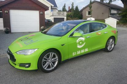 特斯拉Model S在挪威已被运用于出租车的运行