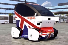英国秀出首辆电动无人驾驶汽车  欲解决“最后一公里”