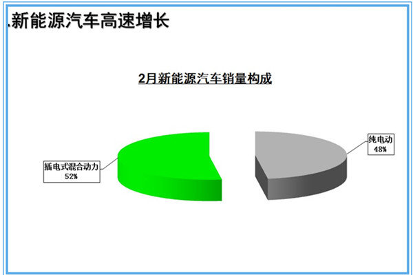 中汽协:2月新能源汽车销量6045辆 连续两月回落