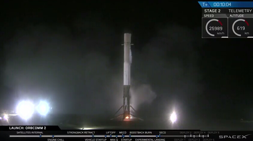 伊隆·马斯克公司SpaceX成功回收猎鹰9号火箭 创造历史
