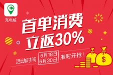 充电桩APP首单消费立返30% 省的就是赚的