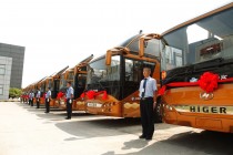 Higer Upgraded Electric Bus Attends Shanghai Auto Show