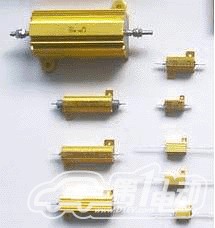 黄金铝壳电阻 金黄色铝外壳电阻器